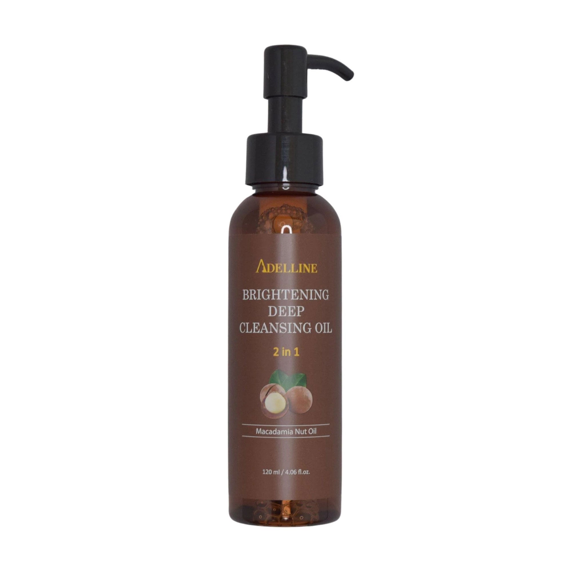 Гідрофільна олія для обличчя Adelline Brightening Deep Cleansing Oil з горіхом макадамія, 120 мл