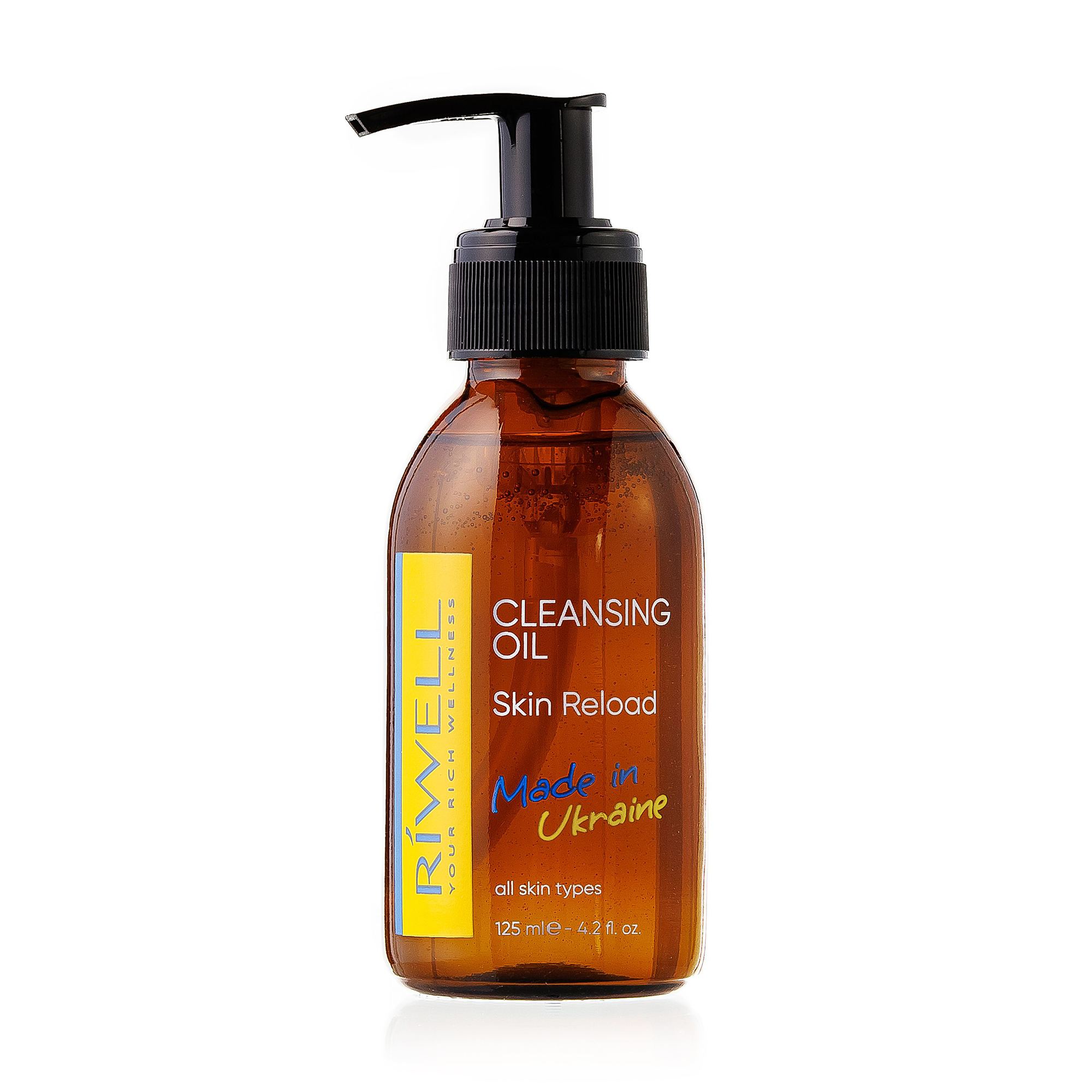 Гідрофільна олія для обличчя Riwell Skin Reload Cleansing Oil з комплексом із 5 олій та вітаміном Е, 125 мл